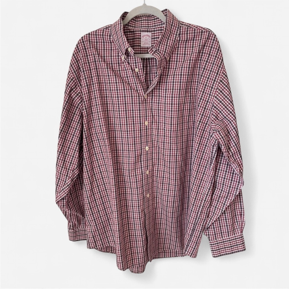 Brooks Brothers The Original Long Sleeve Polo Button Down Shirt in Men’s XL